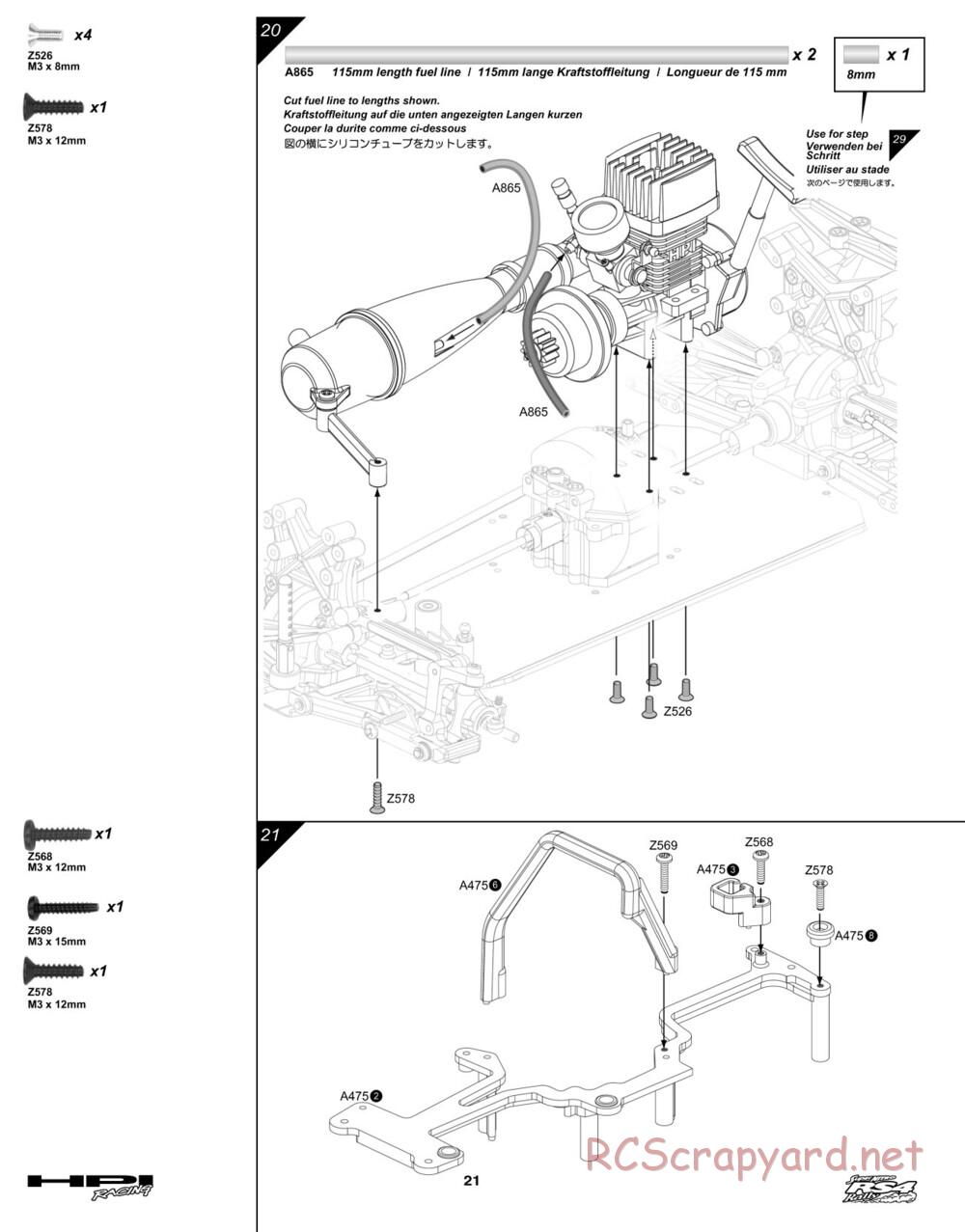 HPI - Super Nitro RS4 Rally - Manual - Page 21