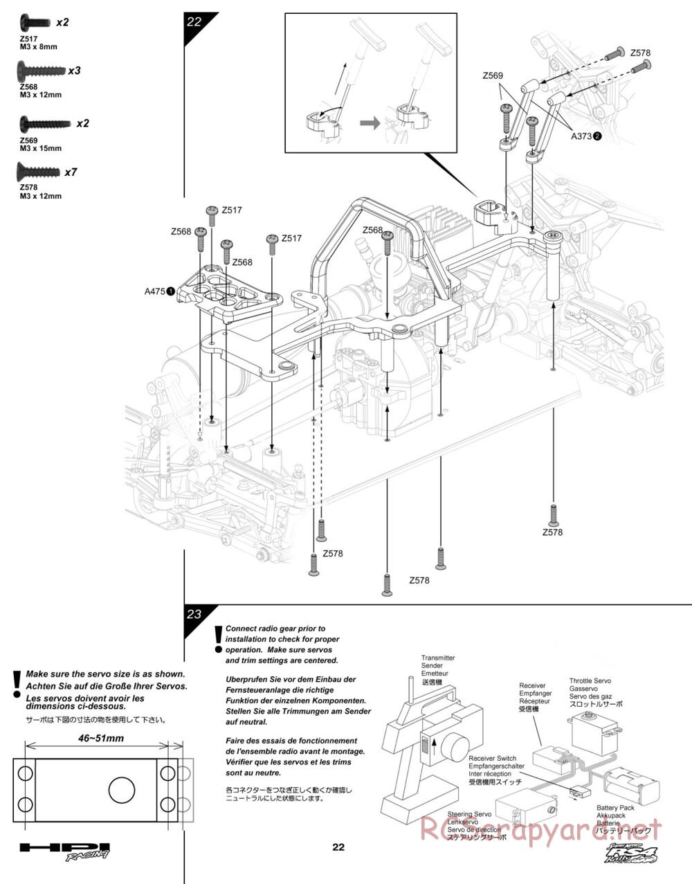 HPI - Super Nitro RS4 Rally - Manual - Page 22