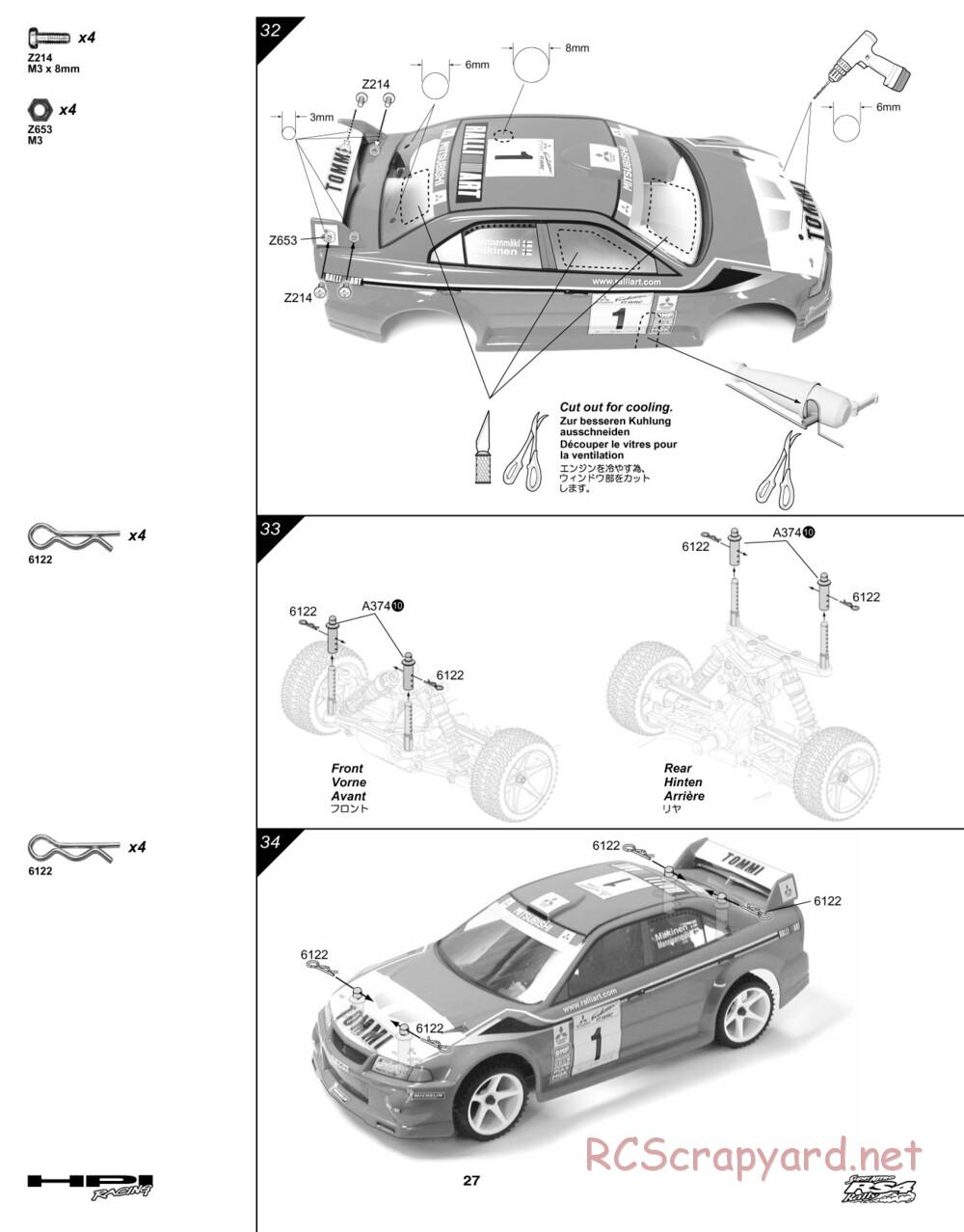 HPI - Super Nitro RS4 Rally - Manual - Page 27