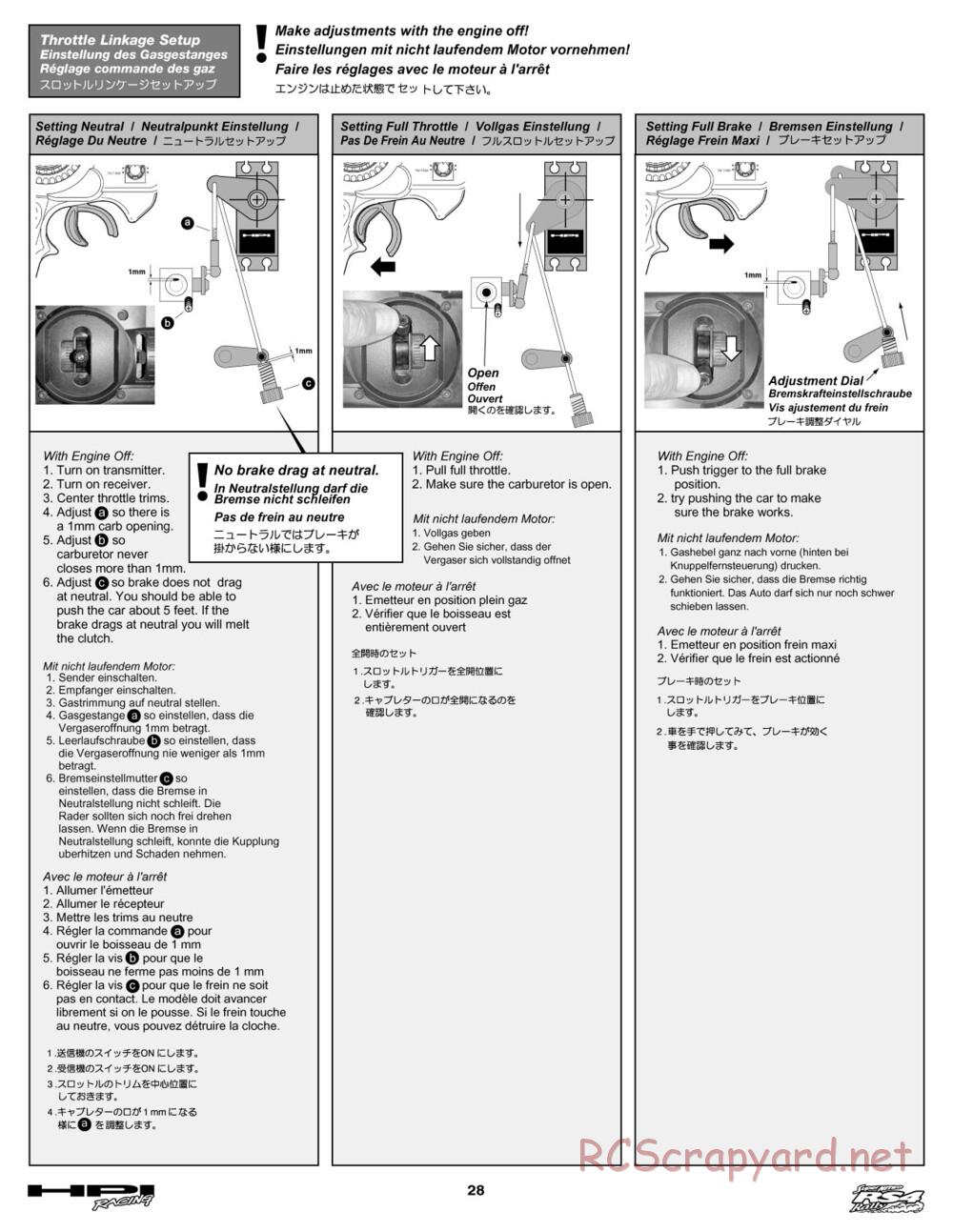 HPI - Super Nitro RS4 Rally - Manual - Page 28