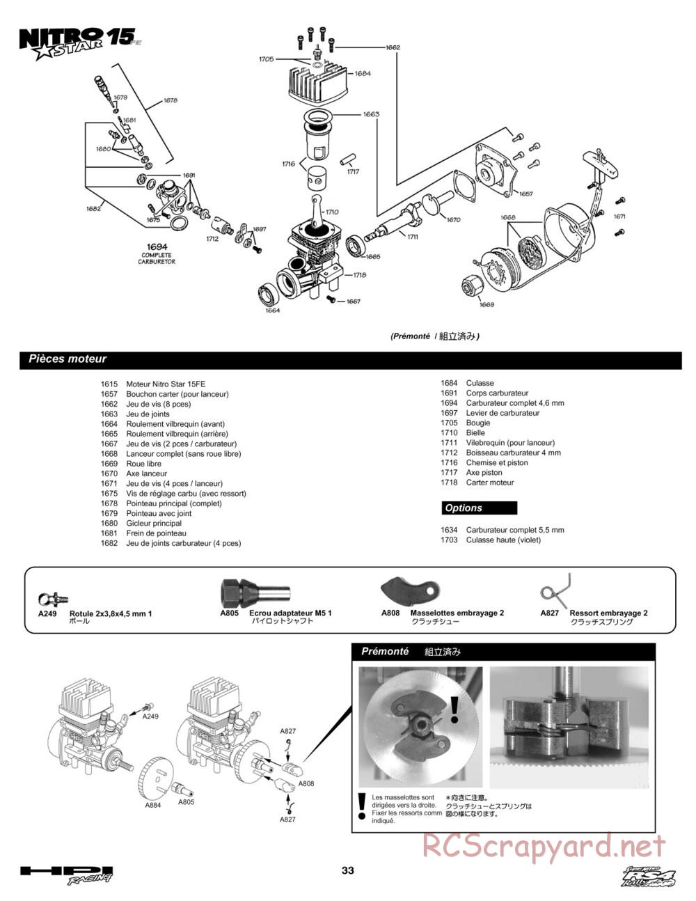HPI - Super Nitro RS4 Rally - Manual - Page 33