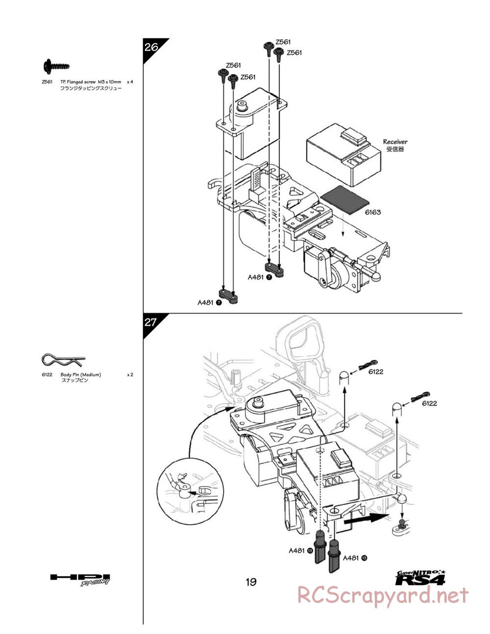 HPI - Super Nitro RS4 - Manual - Page 19