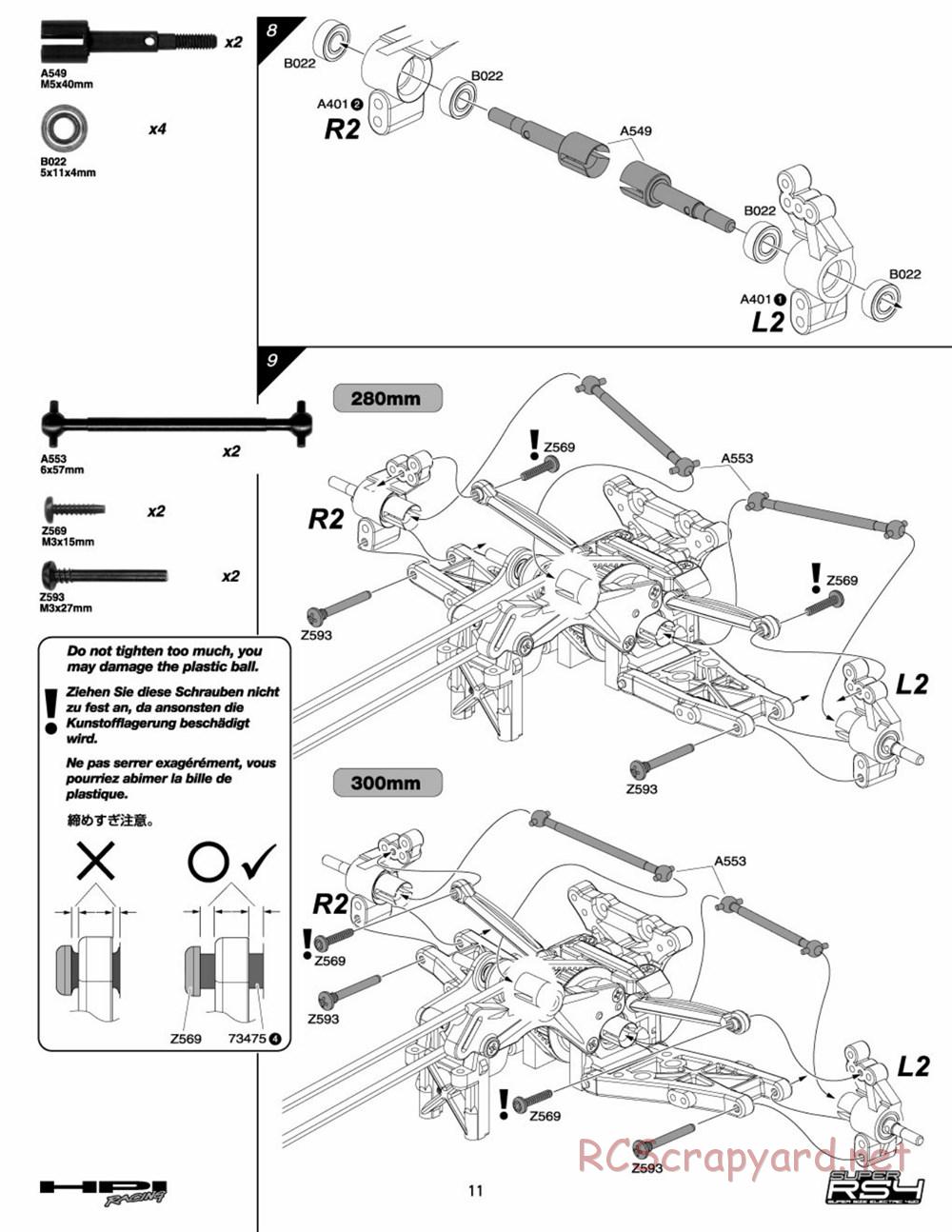 HPI - Super RS4 - Manual - Page 10