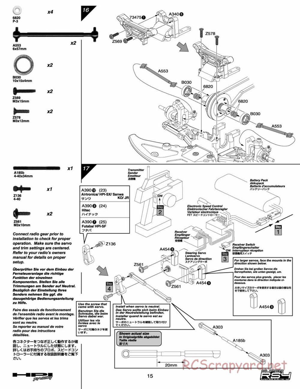 HPI - Super RS4 - Manual - Page 14