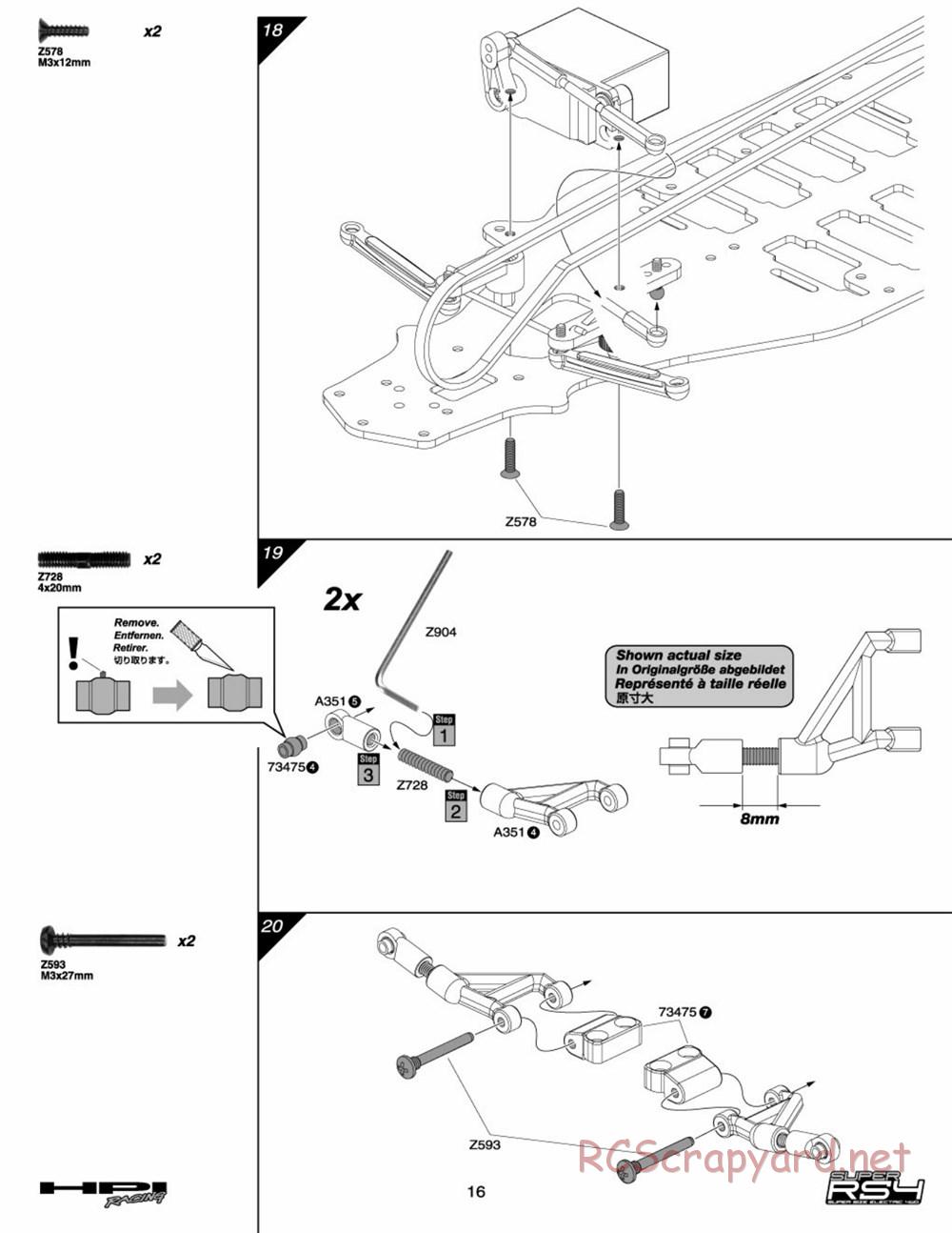 HPI - Super RS4 - Manual - Page 15