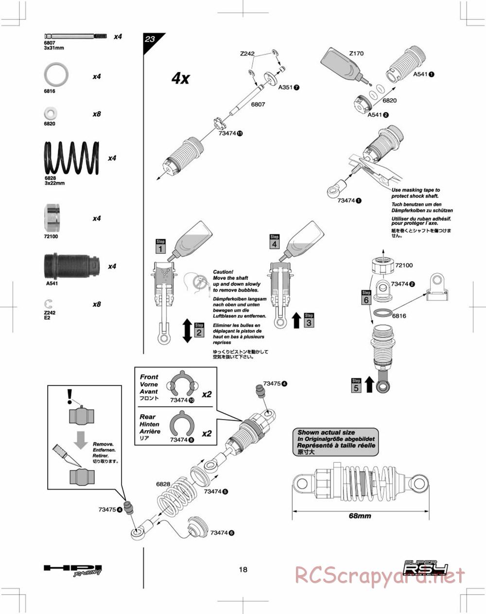 HPI - Super RS4 - Manual - Page 17
