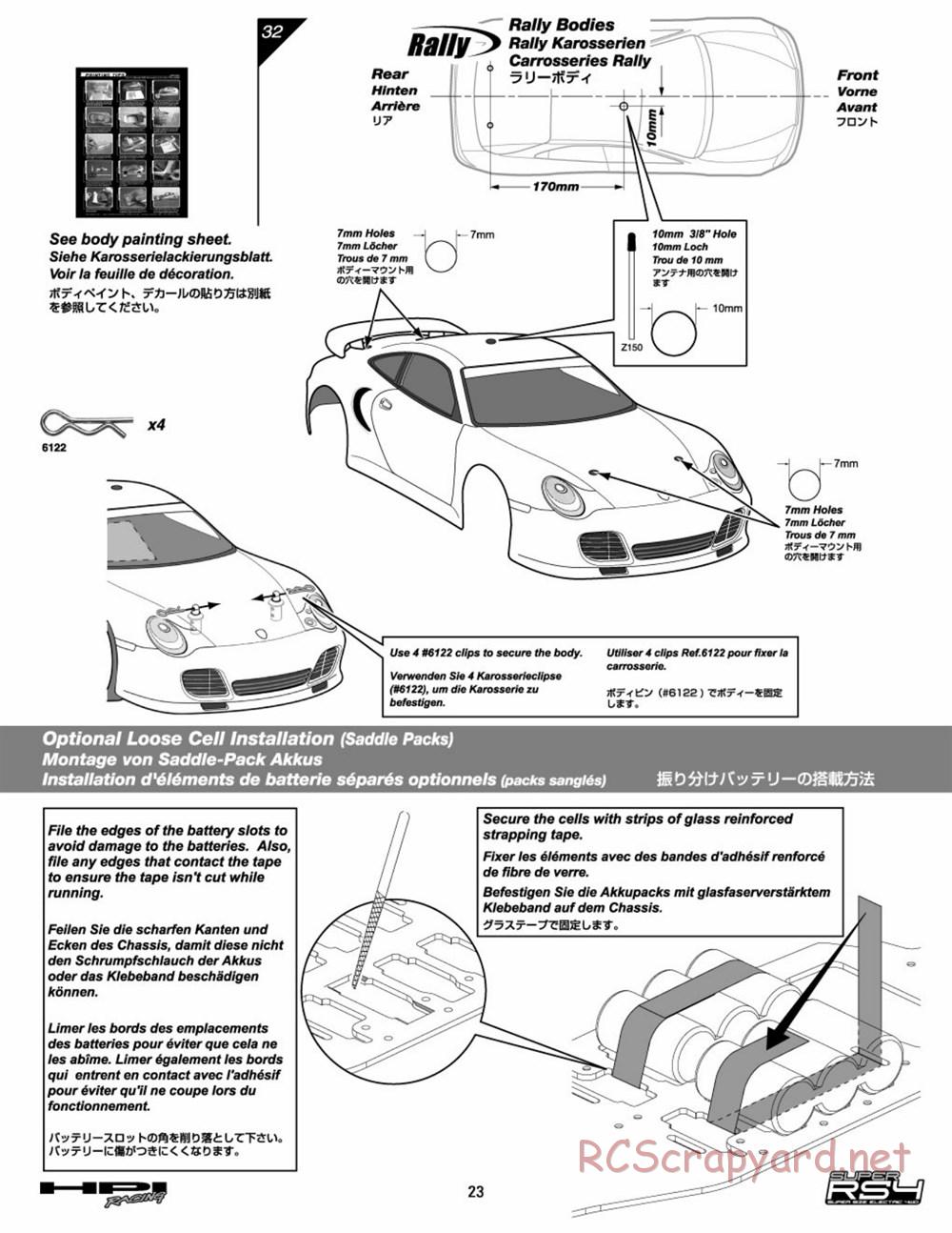 HPI - Super RS4 - Manual - Page 22