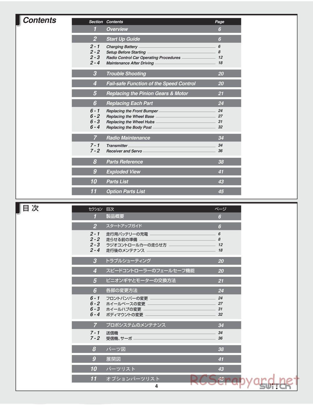 HPI - Switch - Manual - Page 4