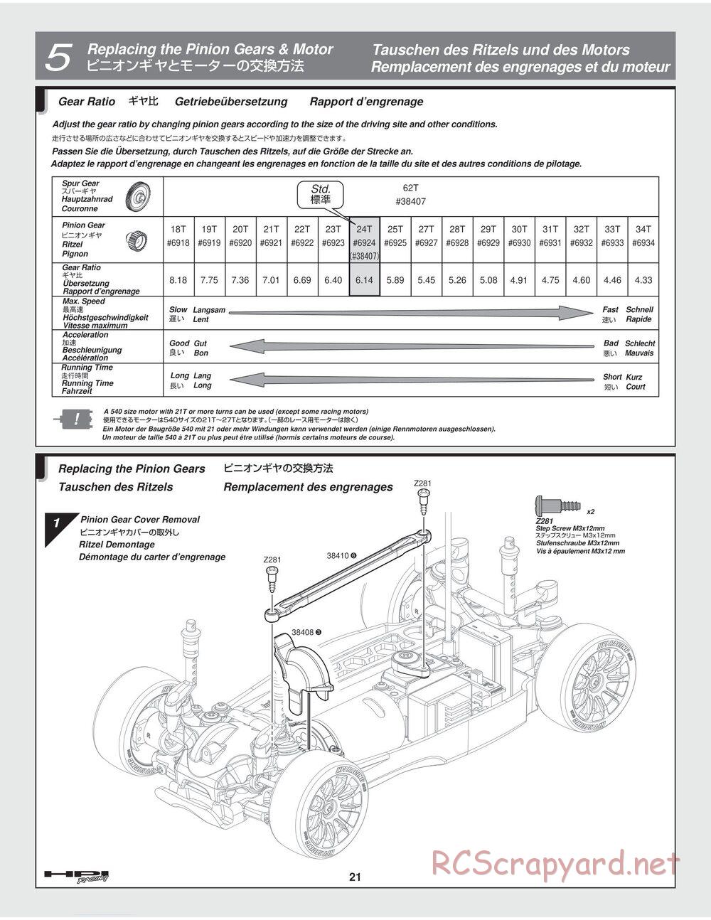 HPI - Switch - Manual - Page 21
