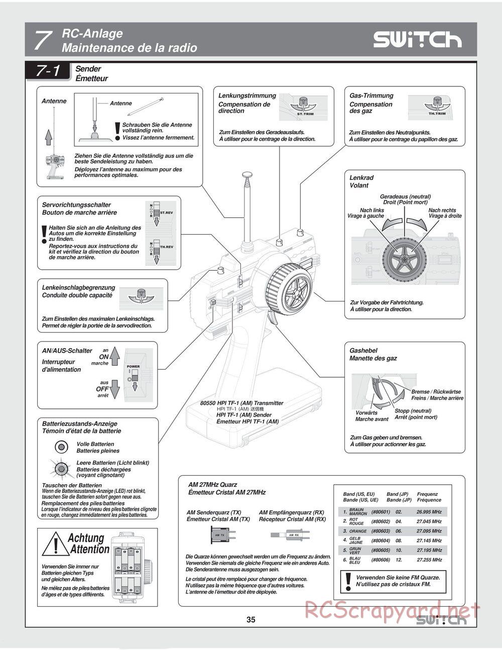 HPI - Switch - Manual - Page 35