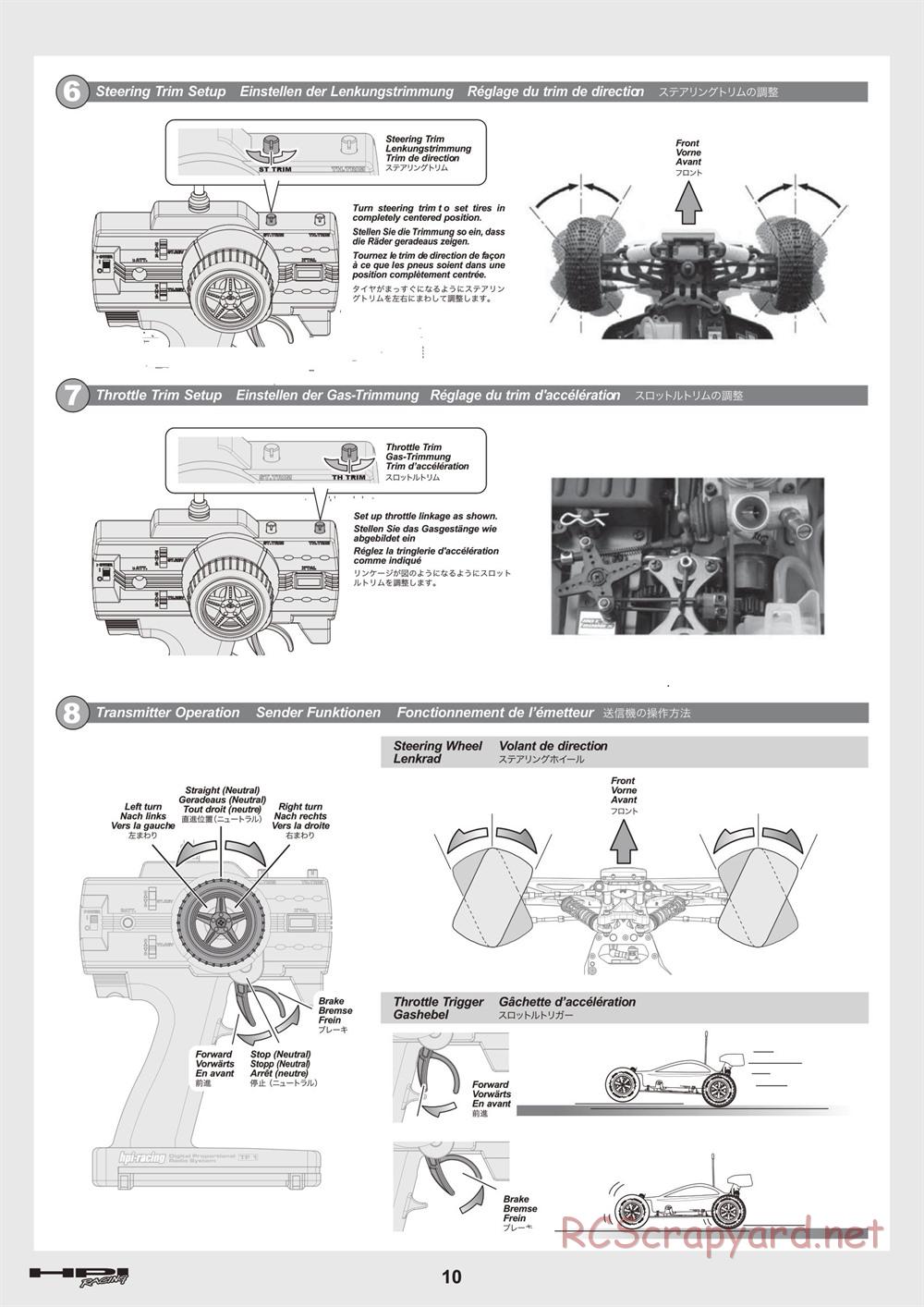 HPI - Trophy 3.5 - Manual - Page 10