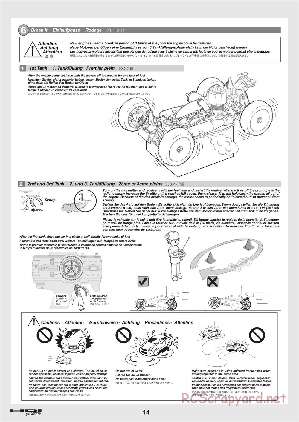 HPI - Trophy 3.5 - Manual - Page 14