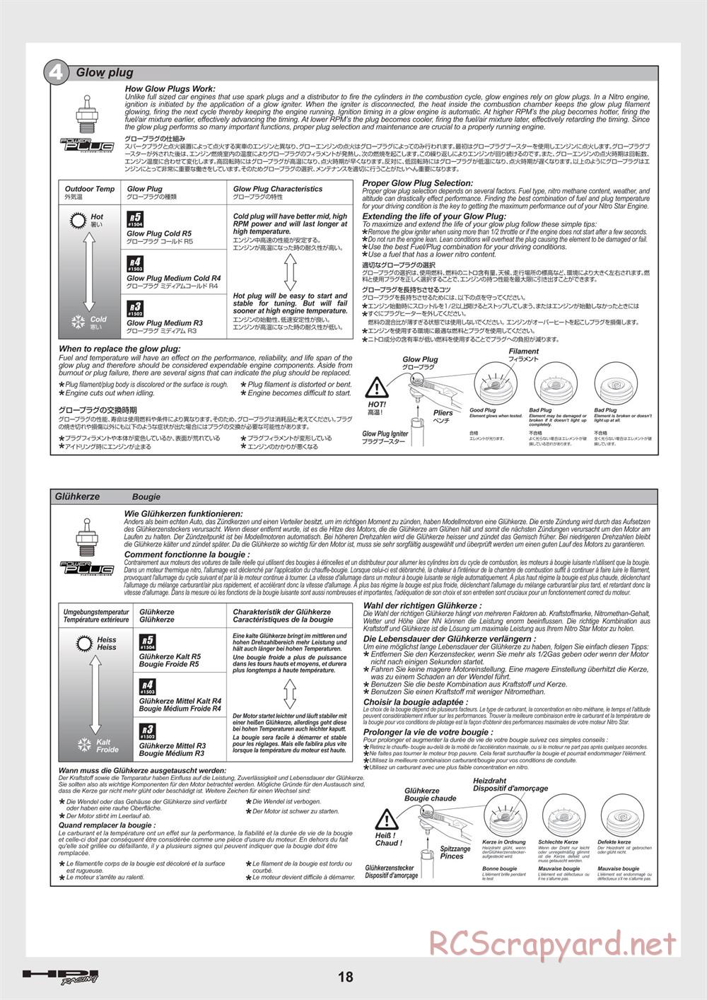 HPI - Trophy 3.5 - Manual - Page 18