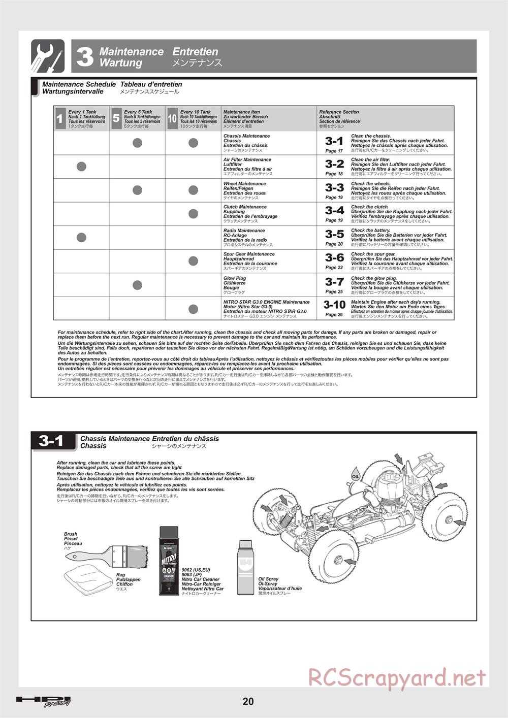 HPI - Trophy 3.5 - Manual - Page 20