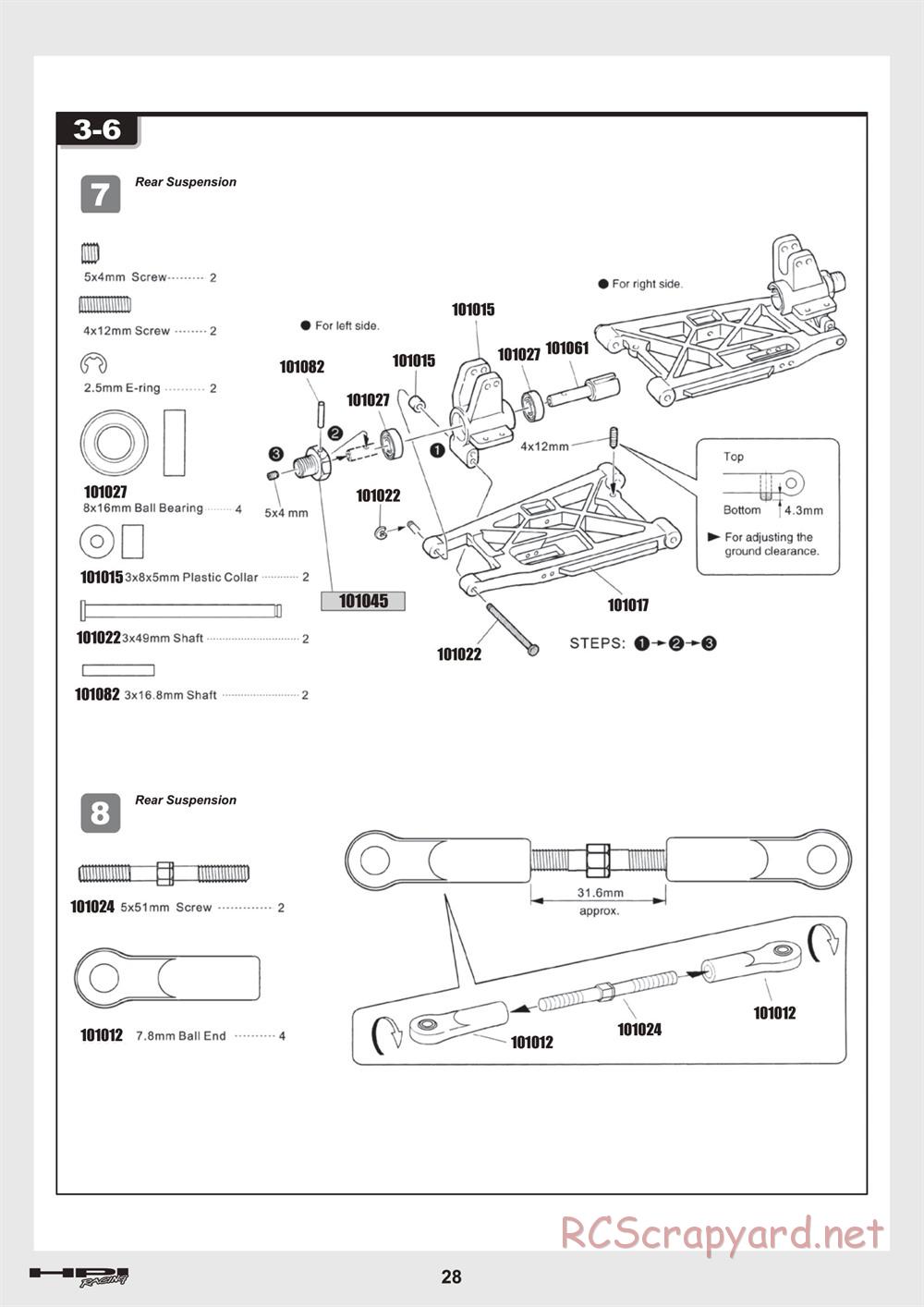 HPI - Trophy 3.5 - Manual - Page 28