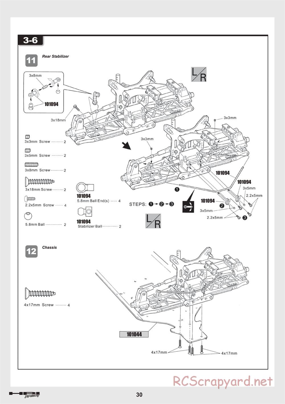 HPI - Trophy 3.5 - Manual - Page 30