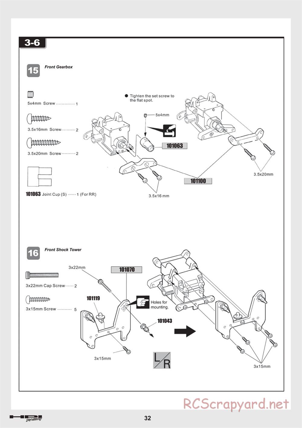 HPI - Trophy 3.5 - Manual - Page 32