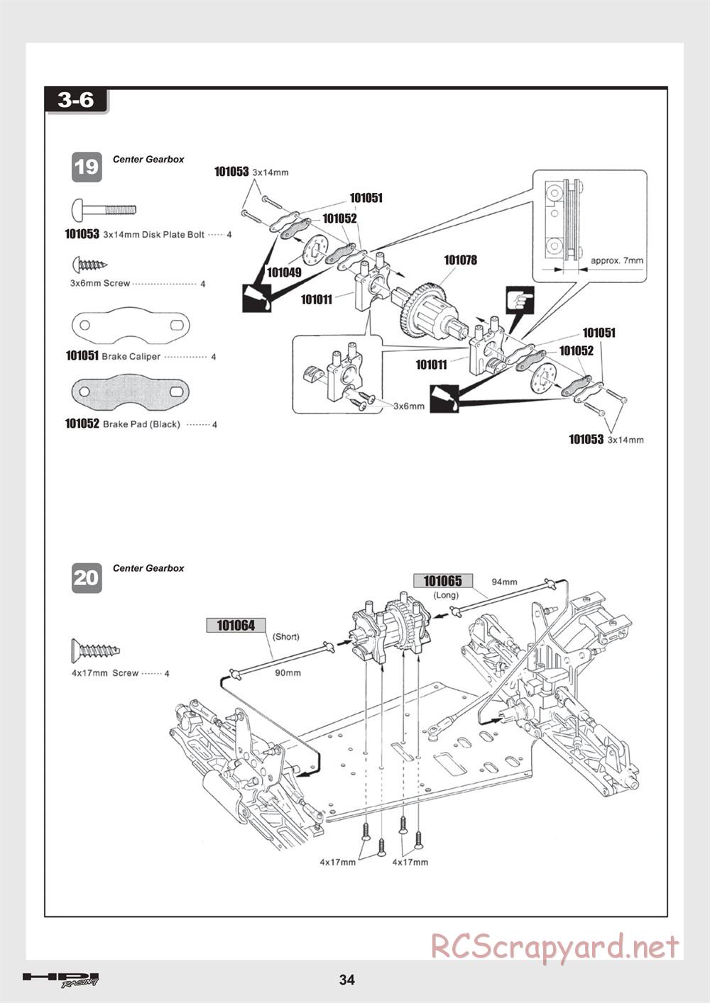 HPI - Trophy 3.5 - Manual - Page 34