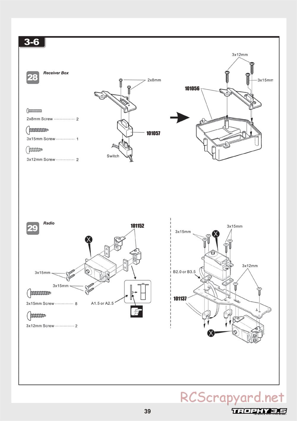 HPI - Trophy 3.5 - Manual - Page 39