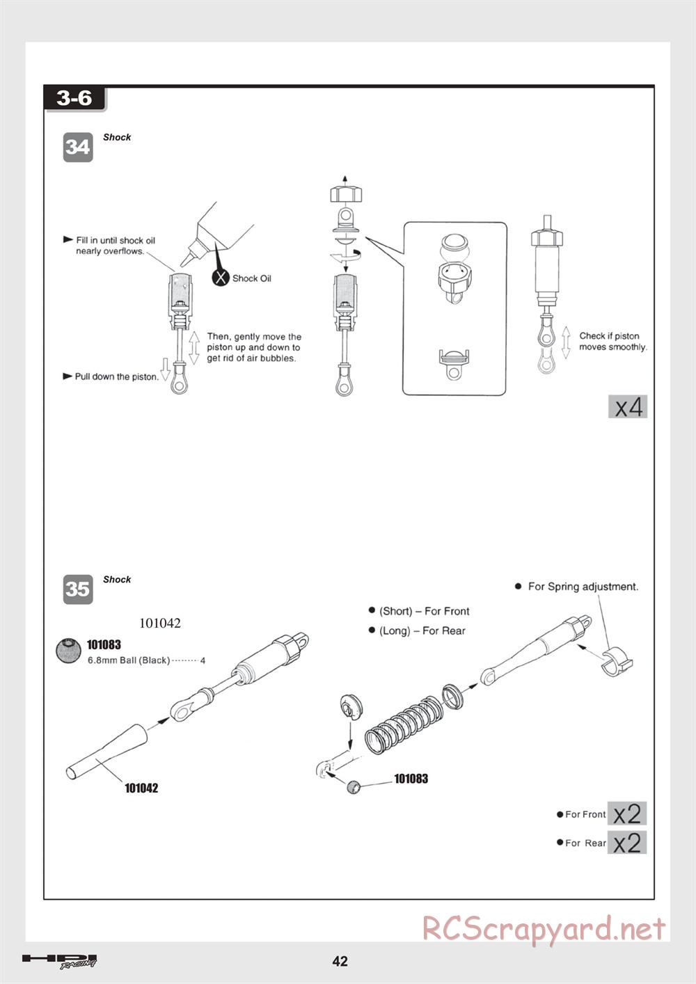 HPI - Trophy 3.5 - Manual - Page 42