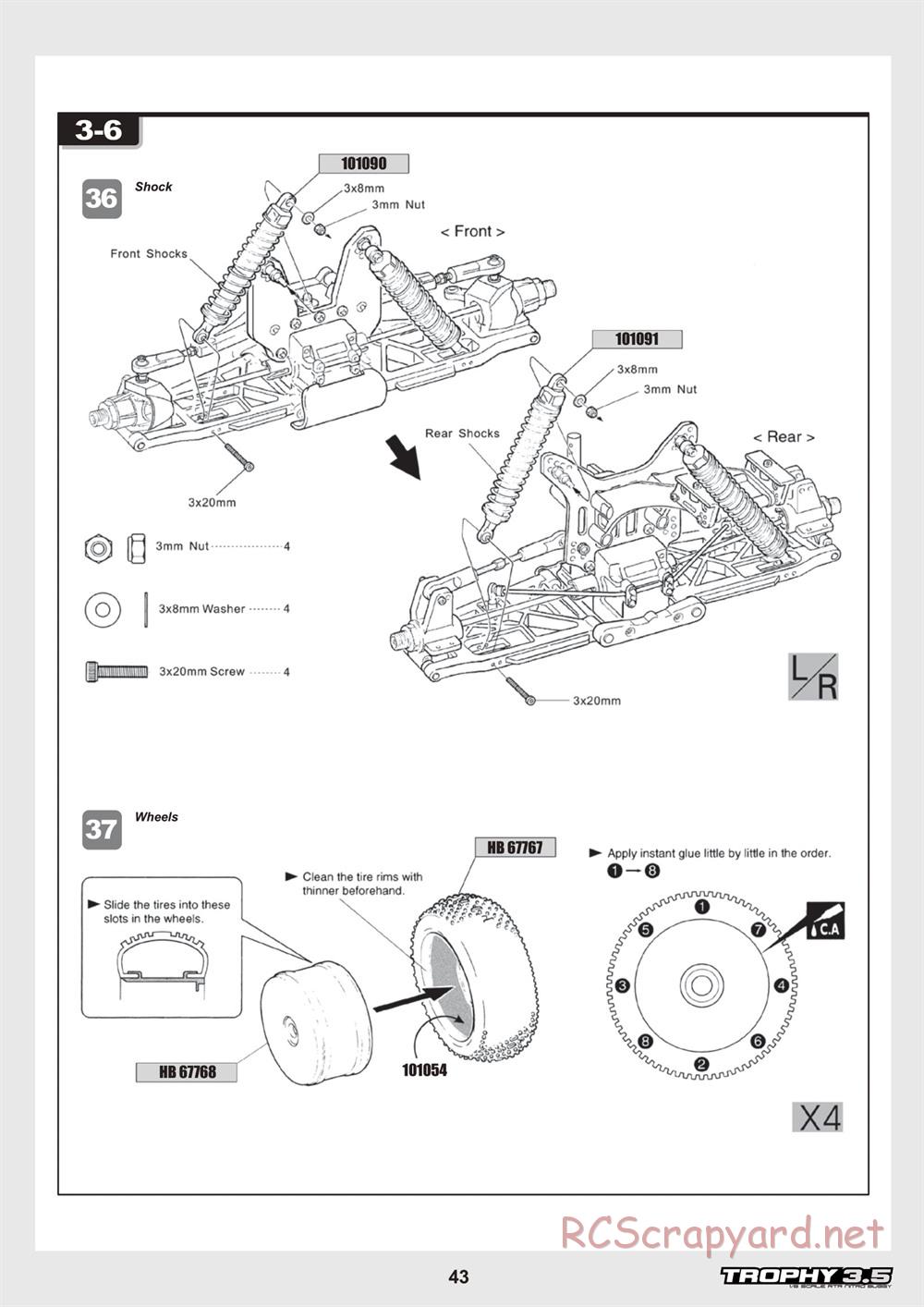 HPI - Trophy 3.5 - Manual - Page 43