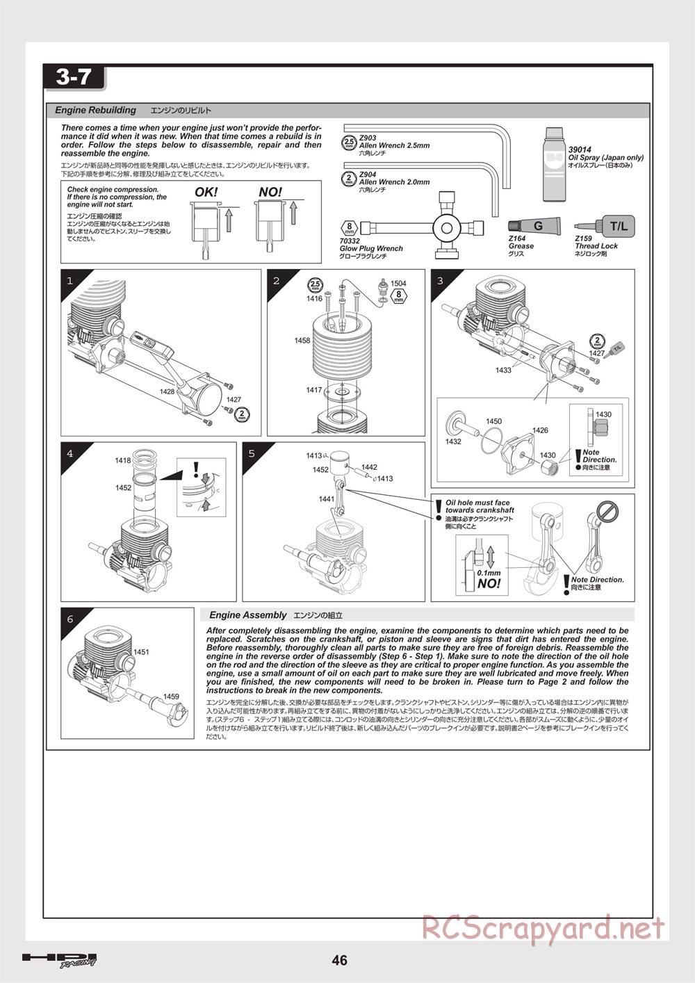 HPI - Trophy 3.5 - Manual - Page 46