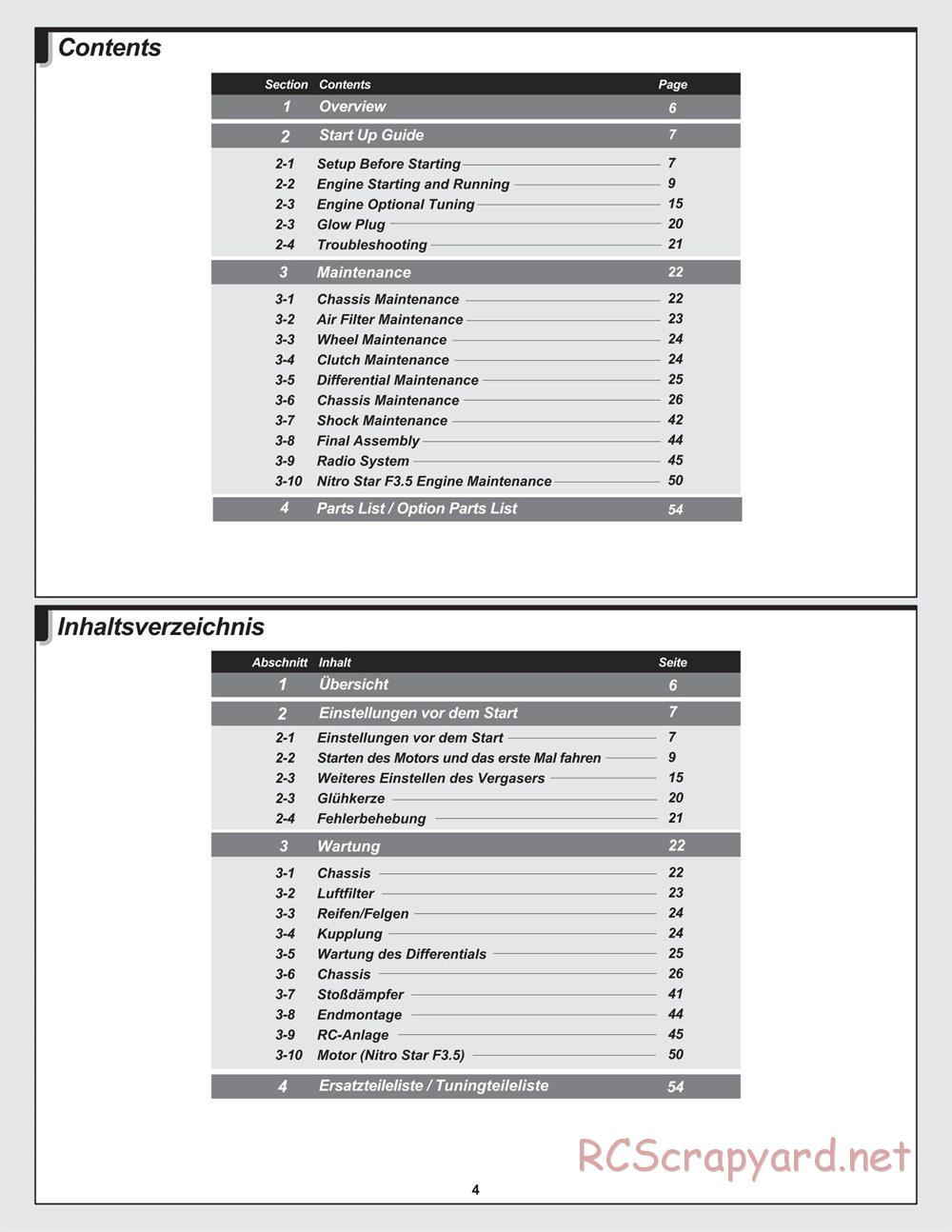 HPI - Trophy 3.5 - Manual - Page 4