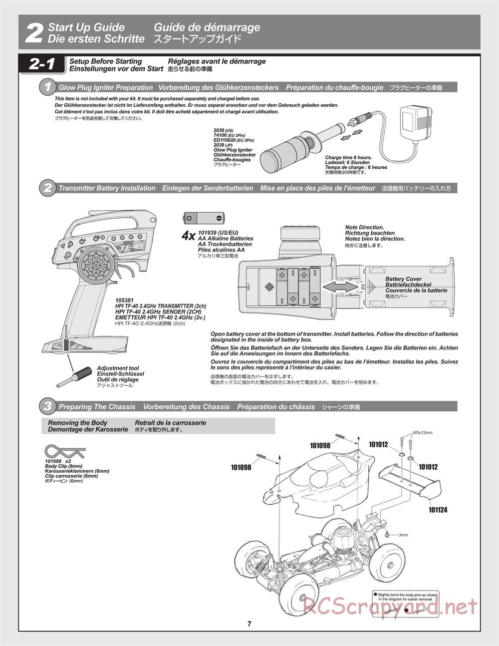 HPI - Trophy 3.5 - Manual - Page 7