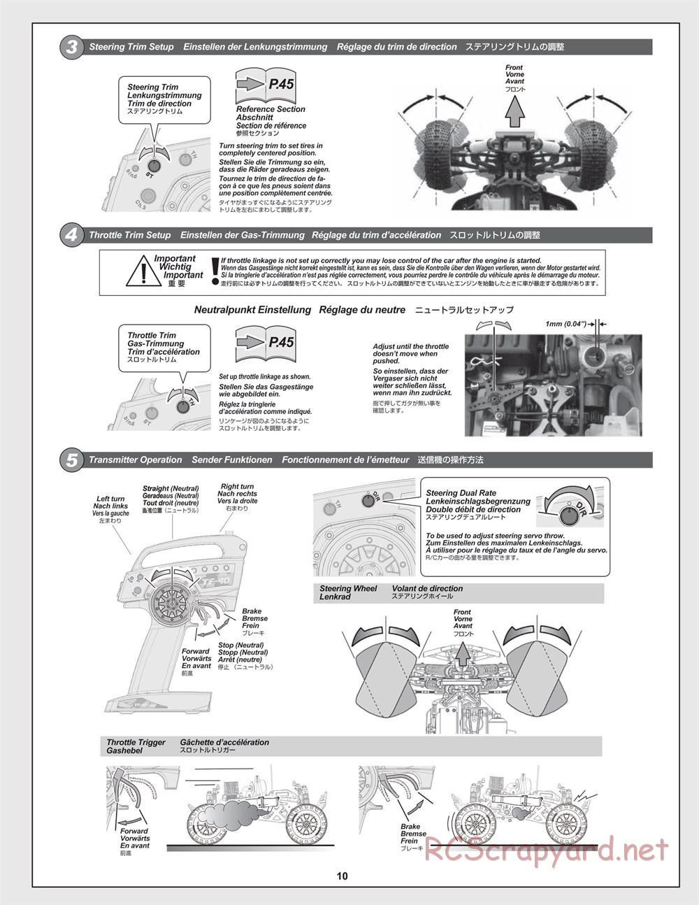 HPI - Trophy 3.5 - Manual - Page 10