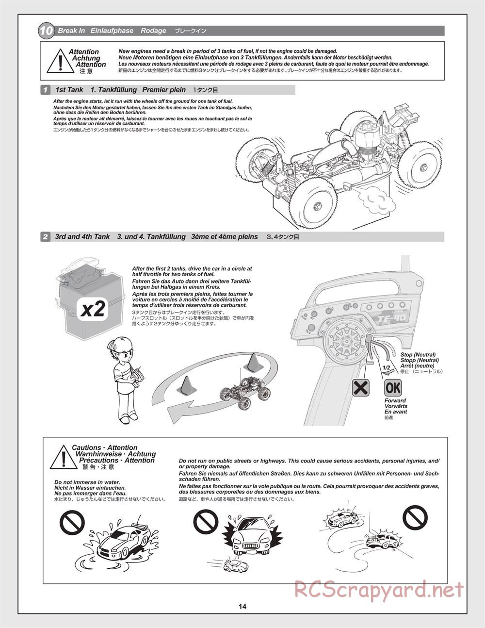 HPI - Trophy 3.5 - Manual - Page 14