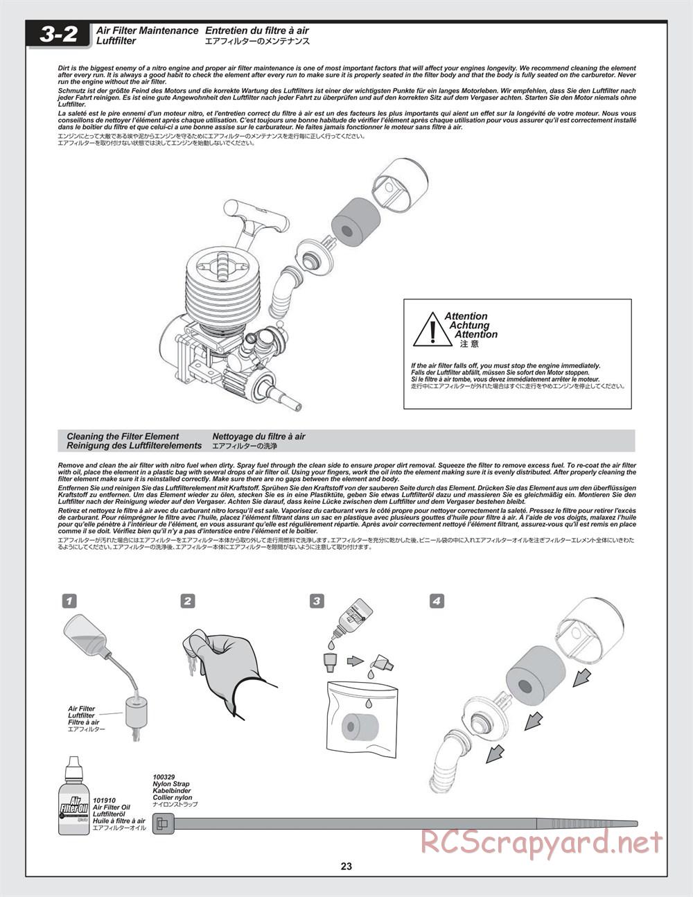 HPI - Trophy 3.5 - Manual - Page 23