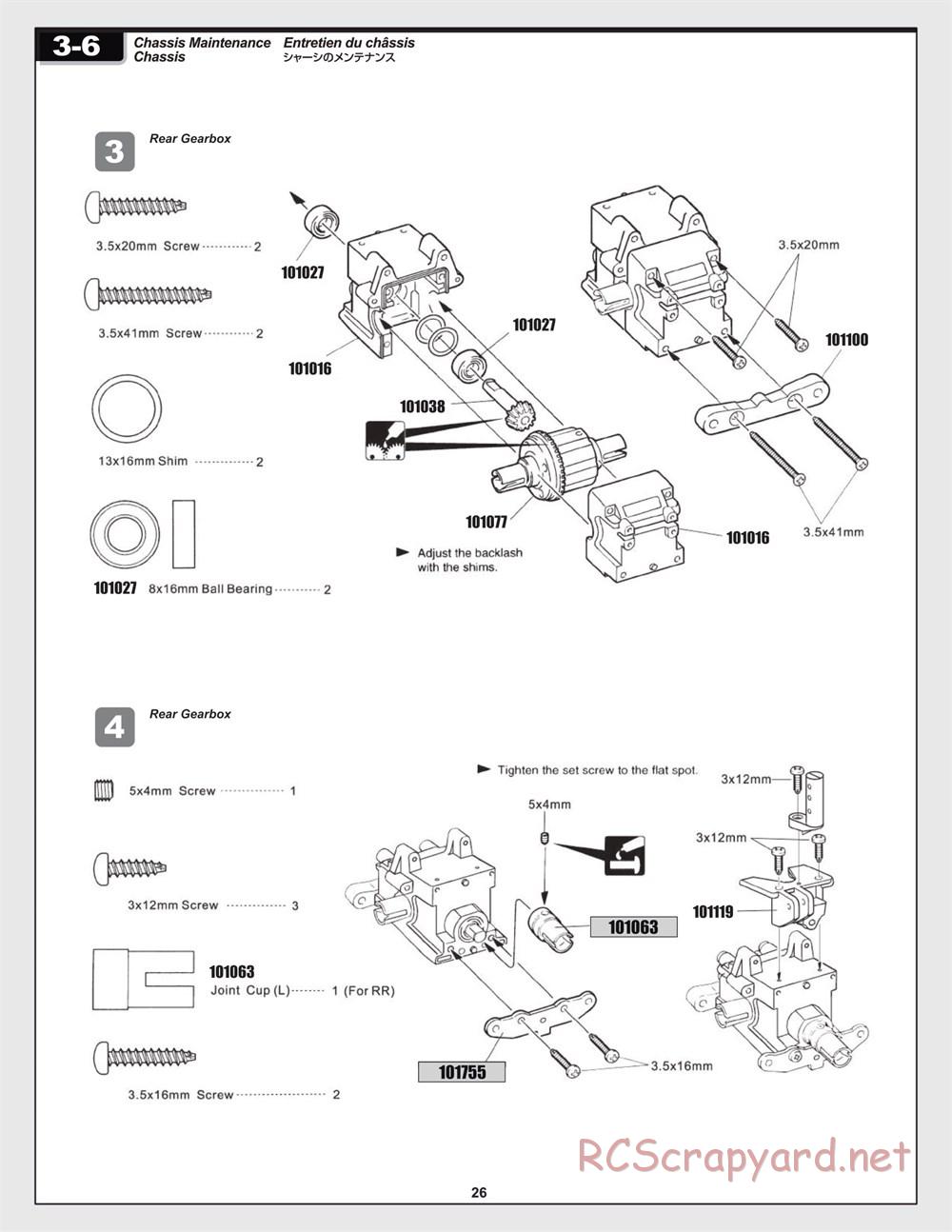 HPI - Trophy 3.5 - Manual - Page 26