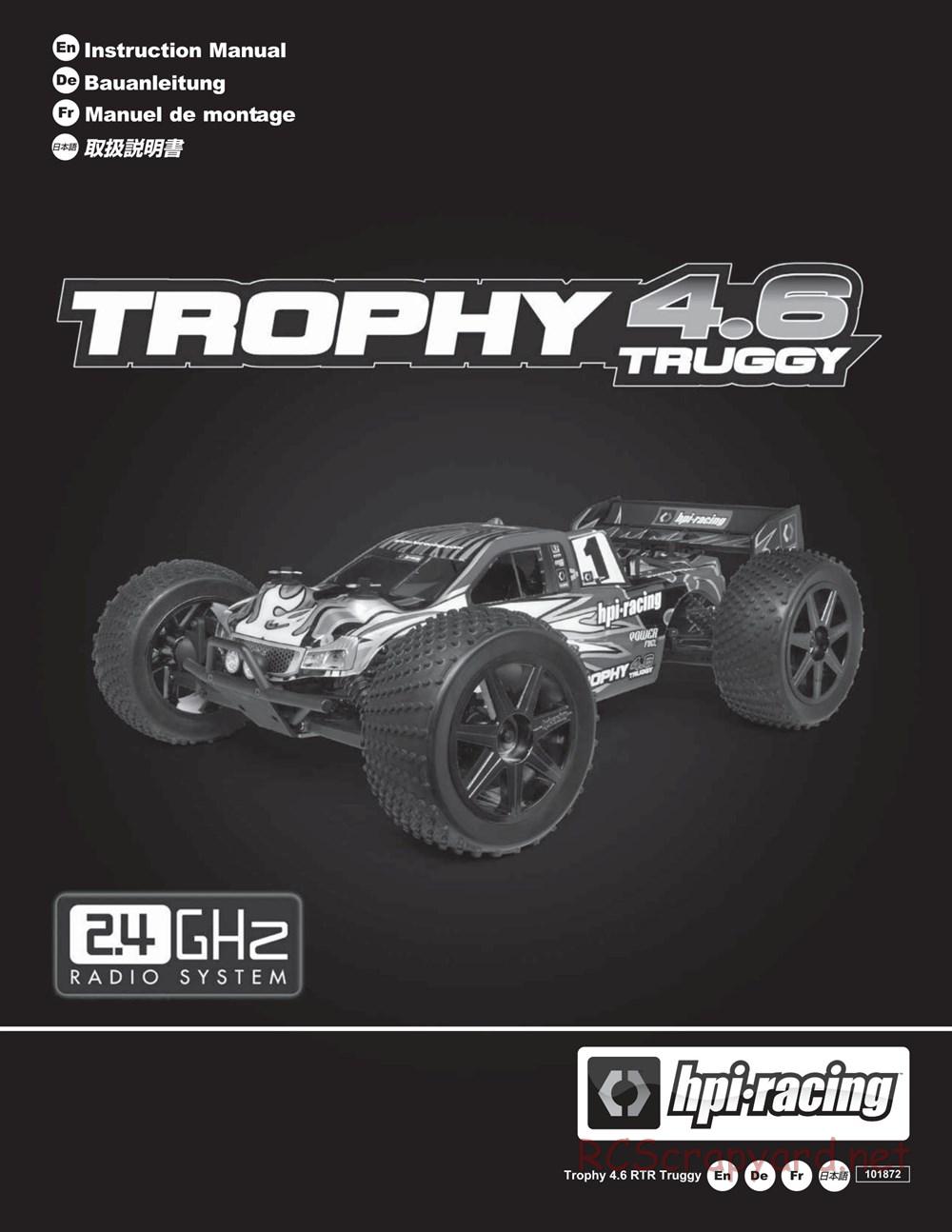 HPI - Trophy 4.6 Truggy - Manual - Page 1