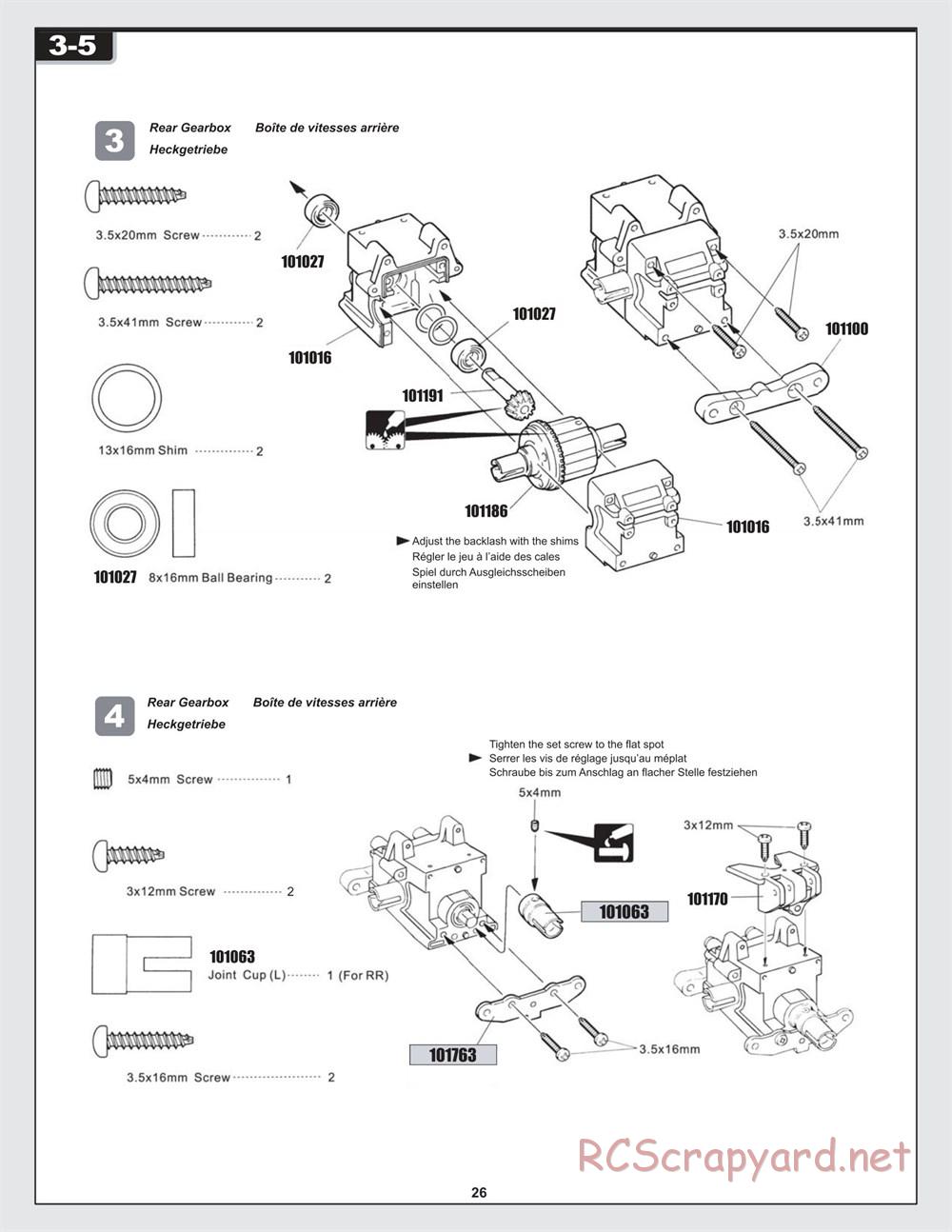 HPI - Trophy 4.6 Truggy - Manual - Page 26