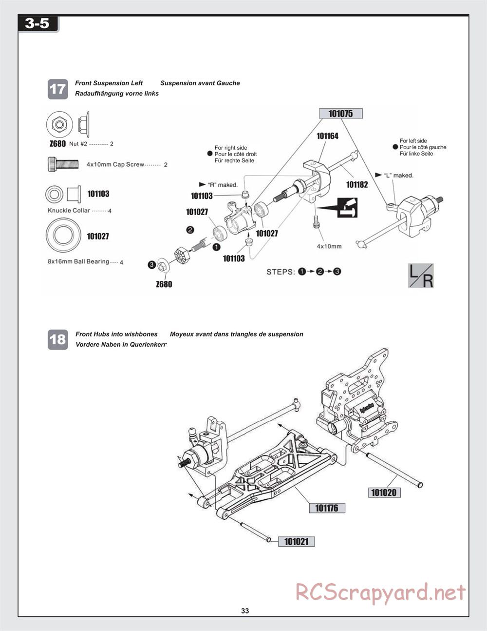 HPI - Trophy 4.6 Truggy - Manual - Page 33