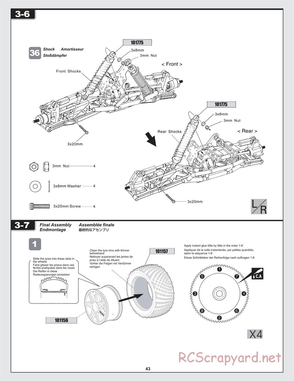 HPI - Trophy 4.6 Truggy - Manual - Page 43