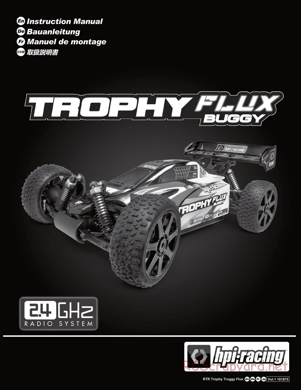 HPI - Trophy Flux Buggy - Manual - Page 1