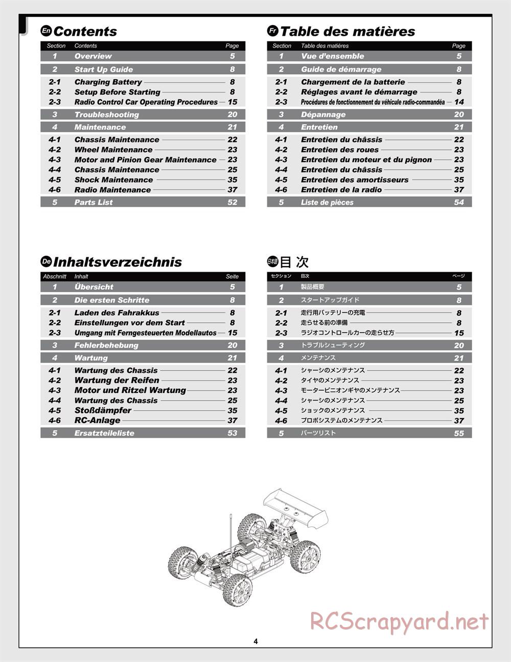 HPI - Trophy Flux Buggy - Manual - Page 4