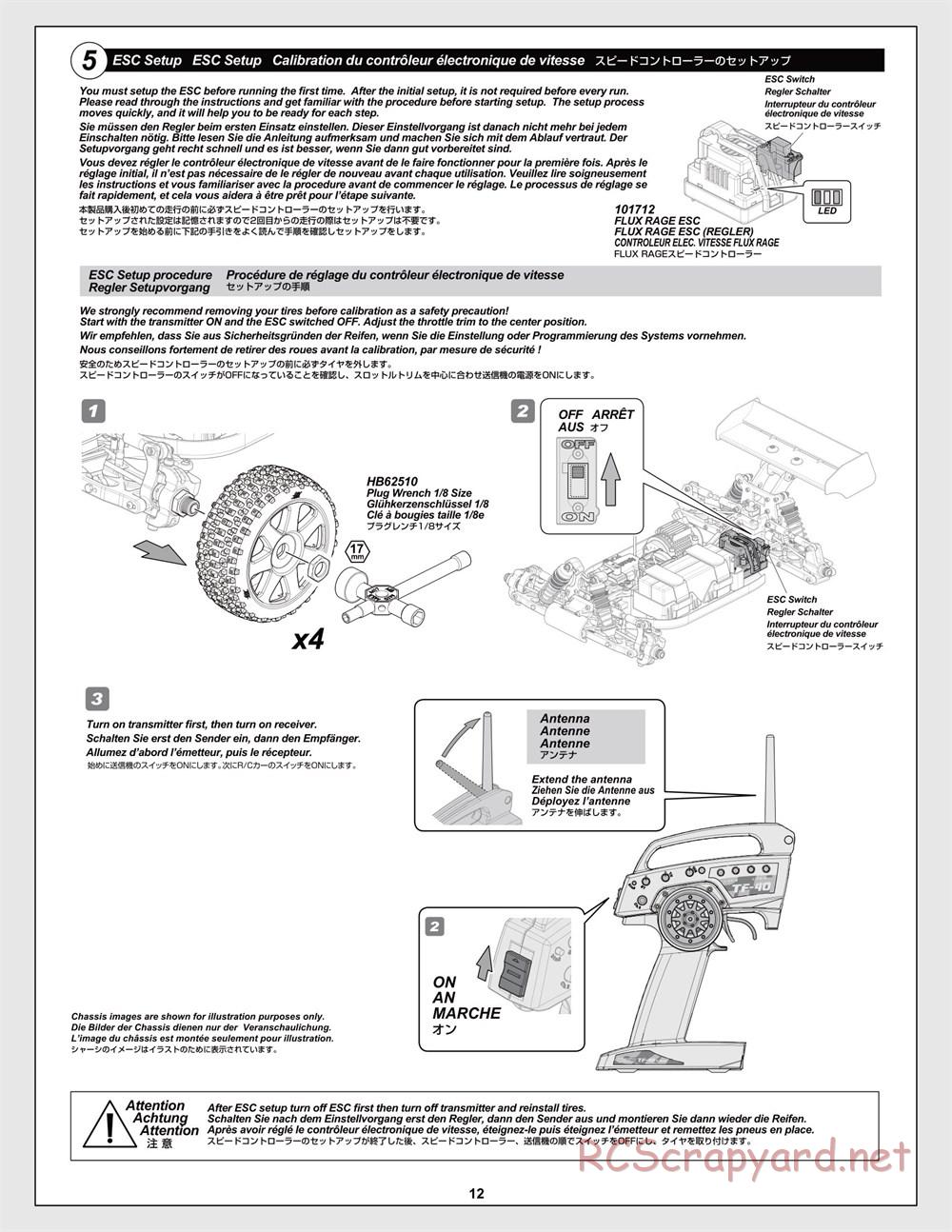 HPI - Trophy Flux Buggy - Manual - Page 12