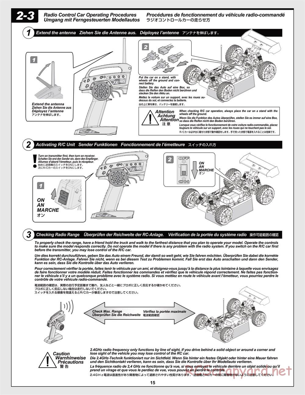 HPI - Trophy Flux Buggy - Manual - Page 15