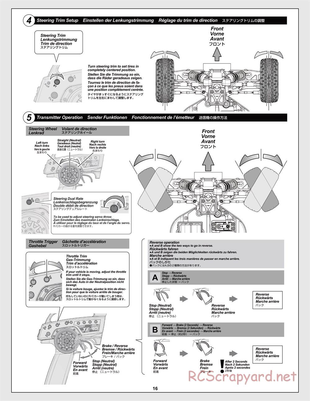 HPI - Trophy Flux Buggy - Manual - Page 16