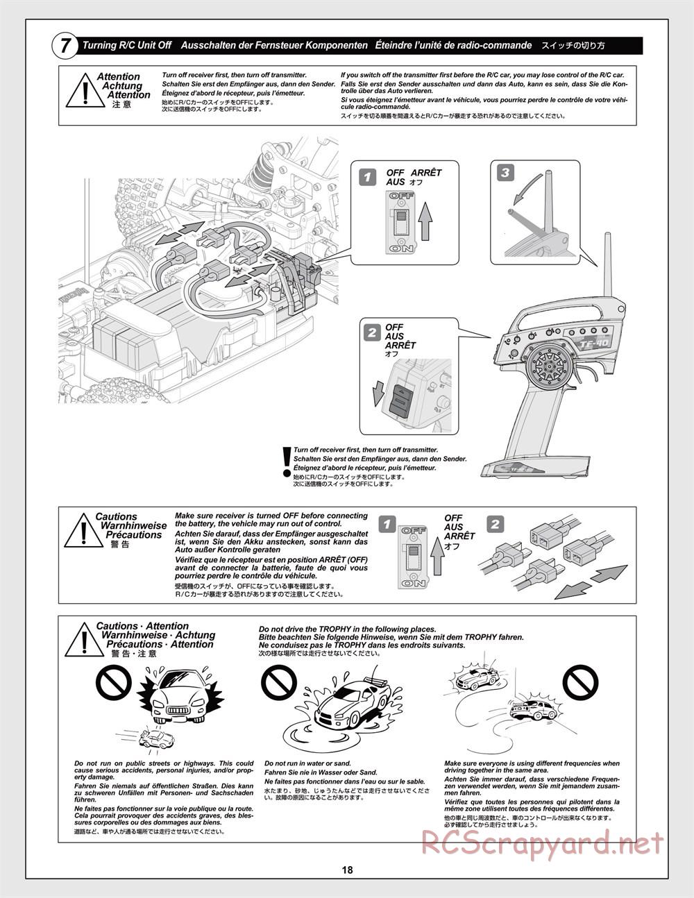 HPI - Trophy Flux Buggy - Manual - Page 18