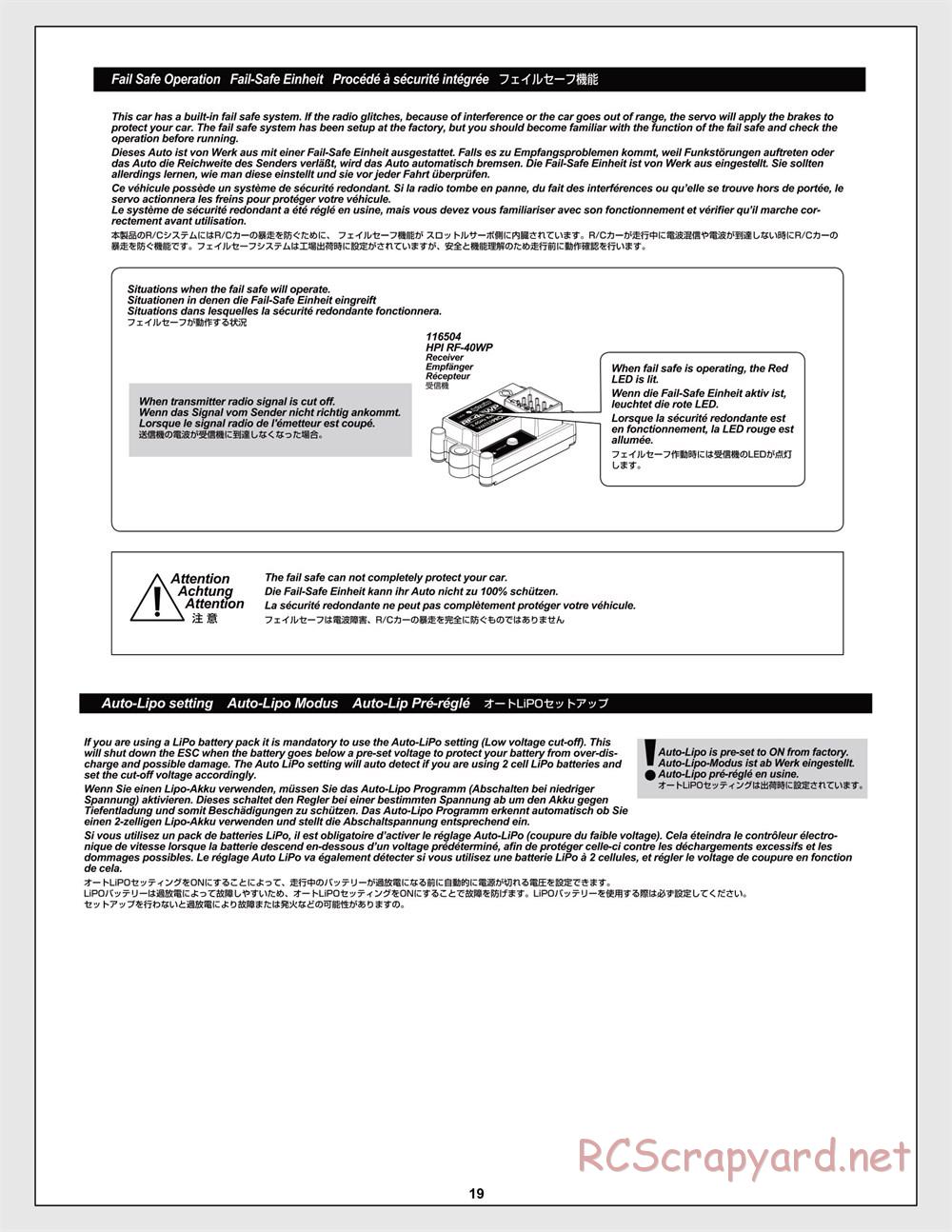 HPI - Trophy Flux Buggy - Manual - Page 19