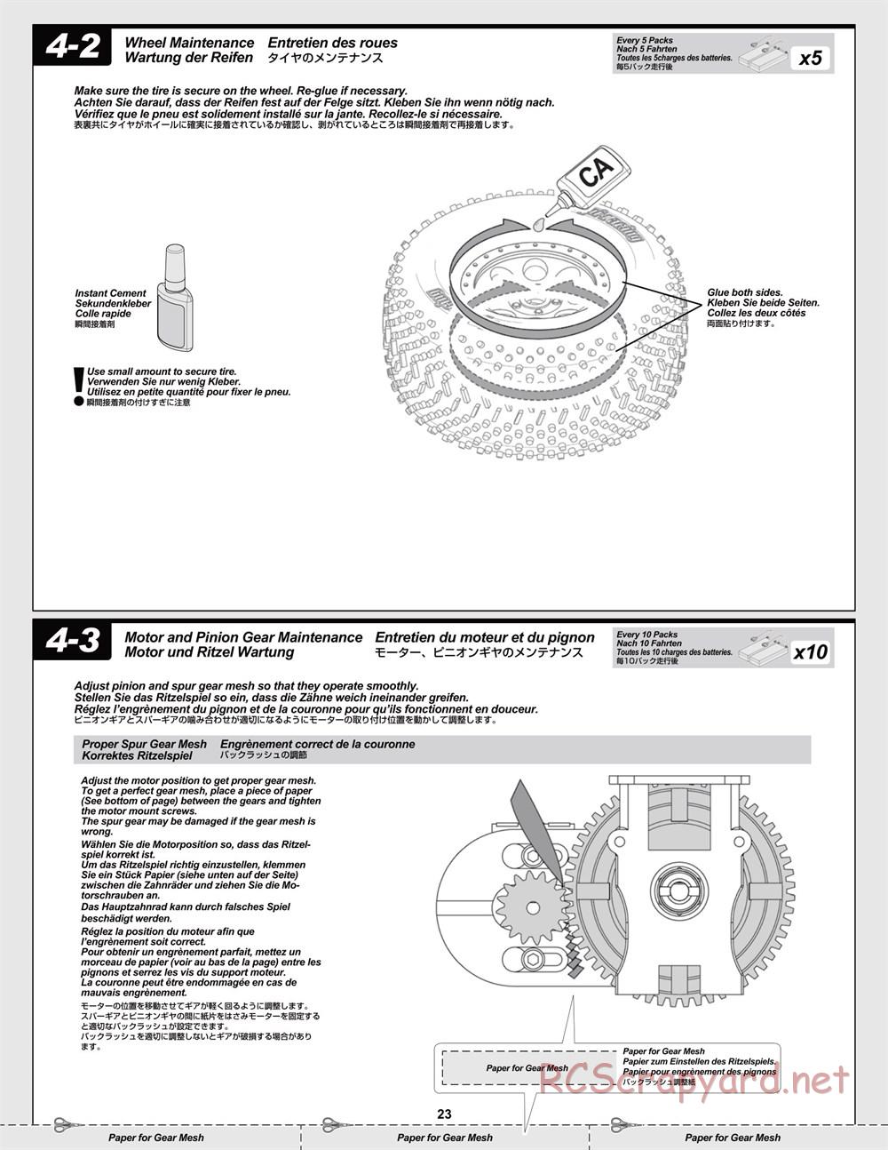 HPI - Trophy Flux Buggy - Manual - Page 23