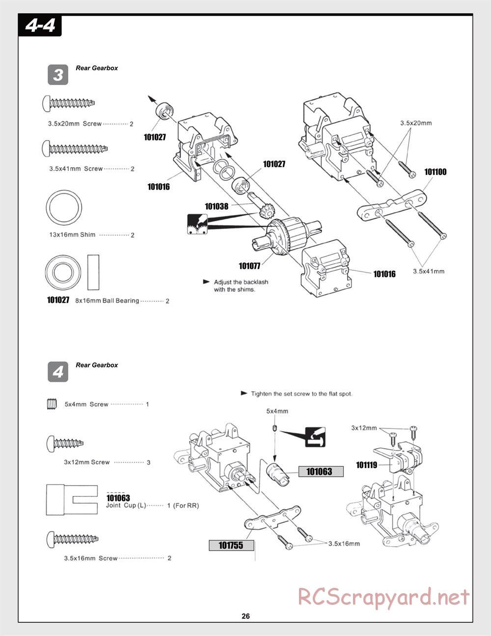 HPI - Trophy Flux Buggy - Manual - Page 26