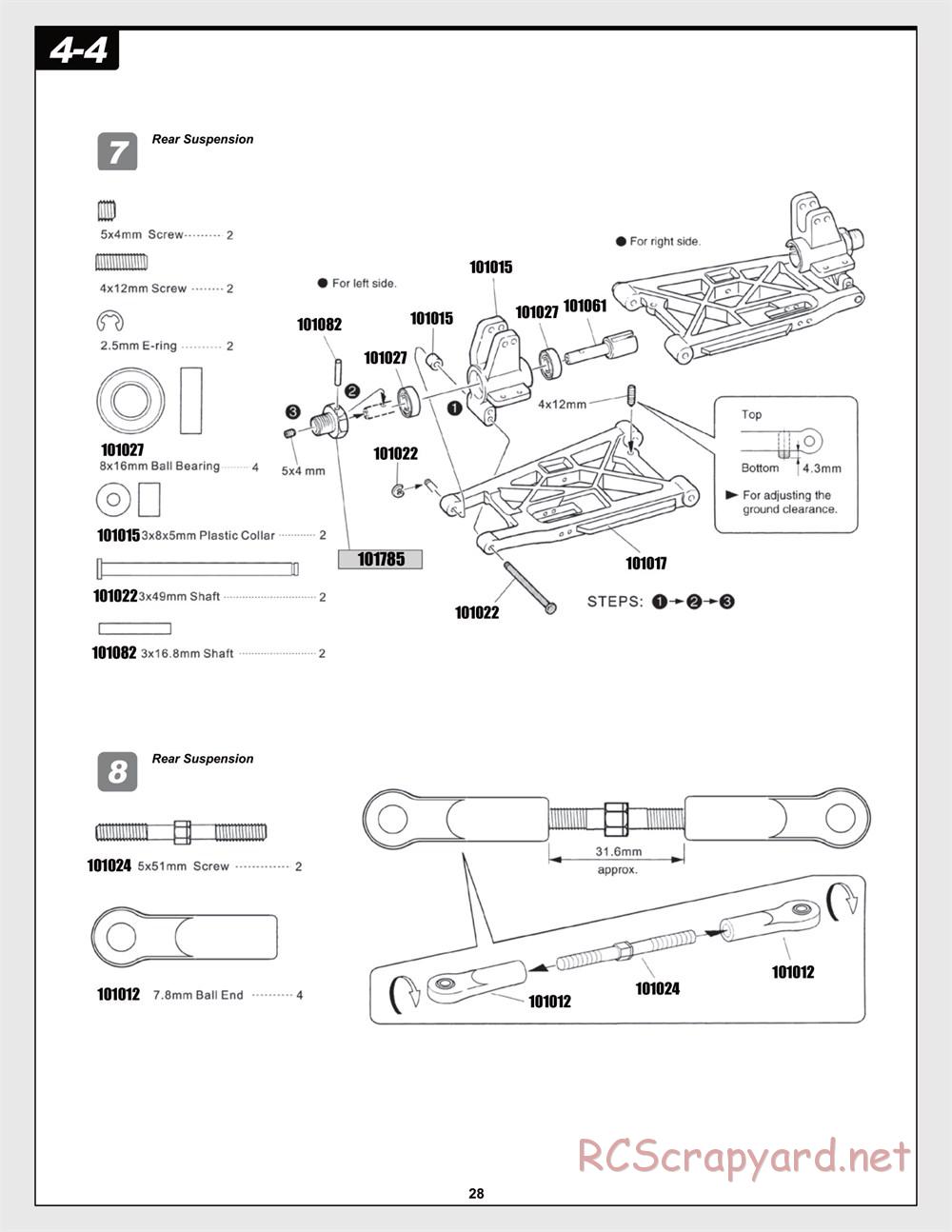 HPI - Trophy Flux Buggy - Manual - Page 28