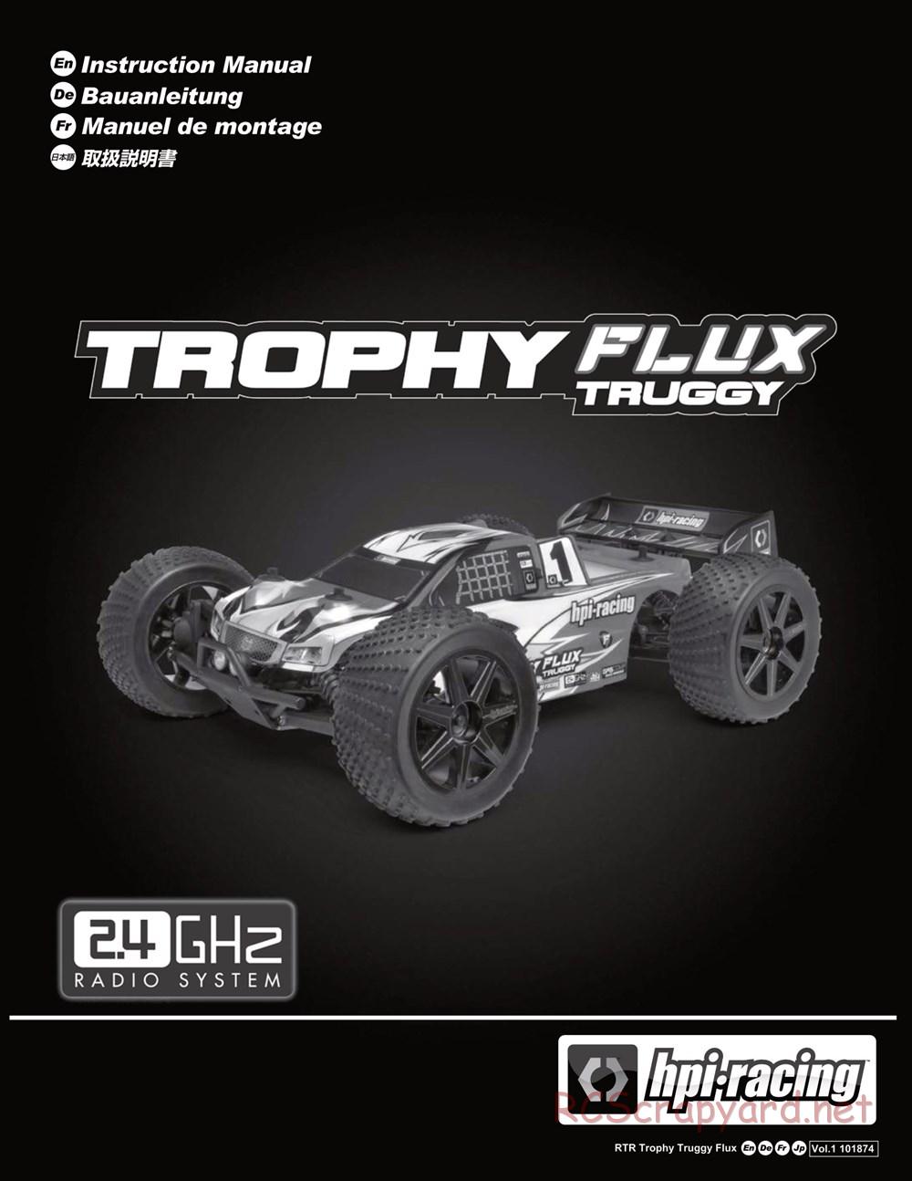 HPI - Trophy Flux Truggy - Manual - Page 1