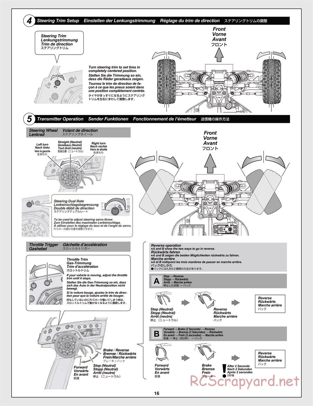 HPI - Trophy Flux Truggy - Manual - Page 16