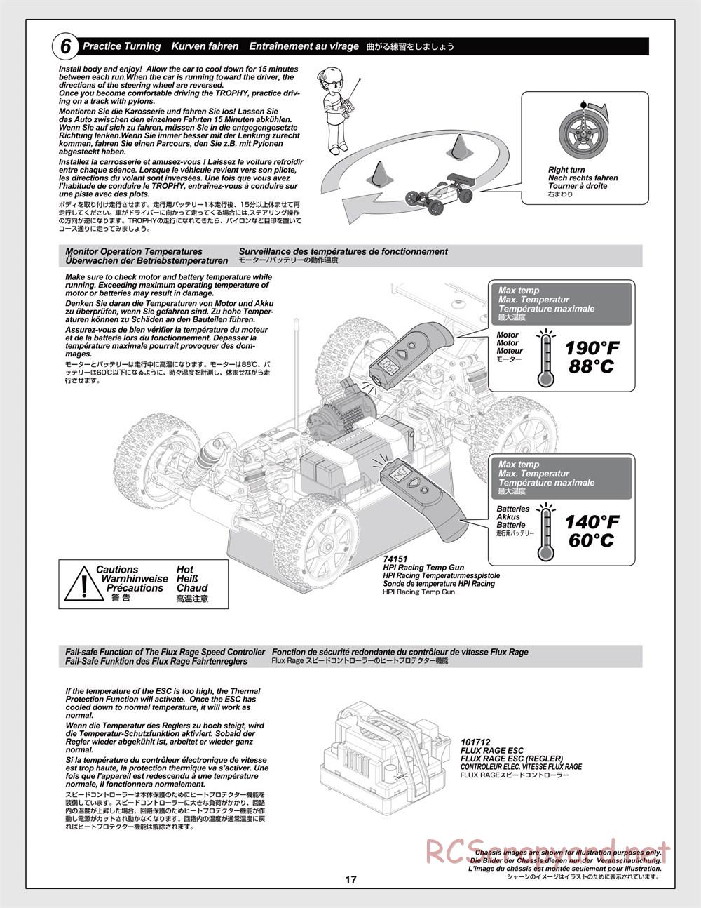 HPI - Trophy Flux Truggy - Manual - Page 17
