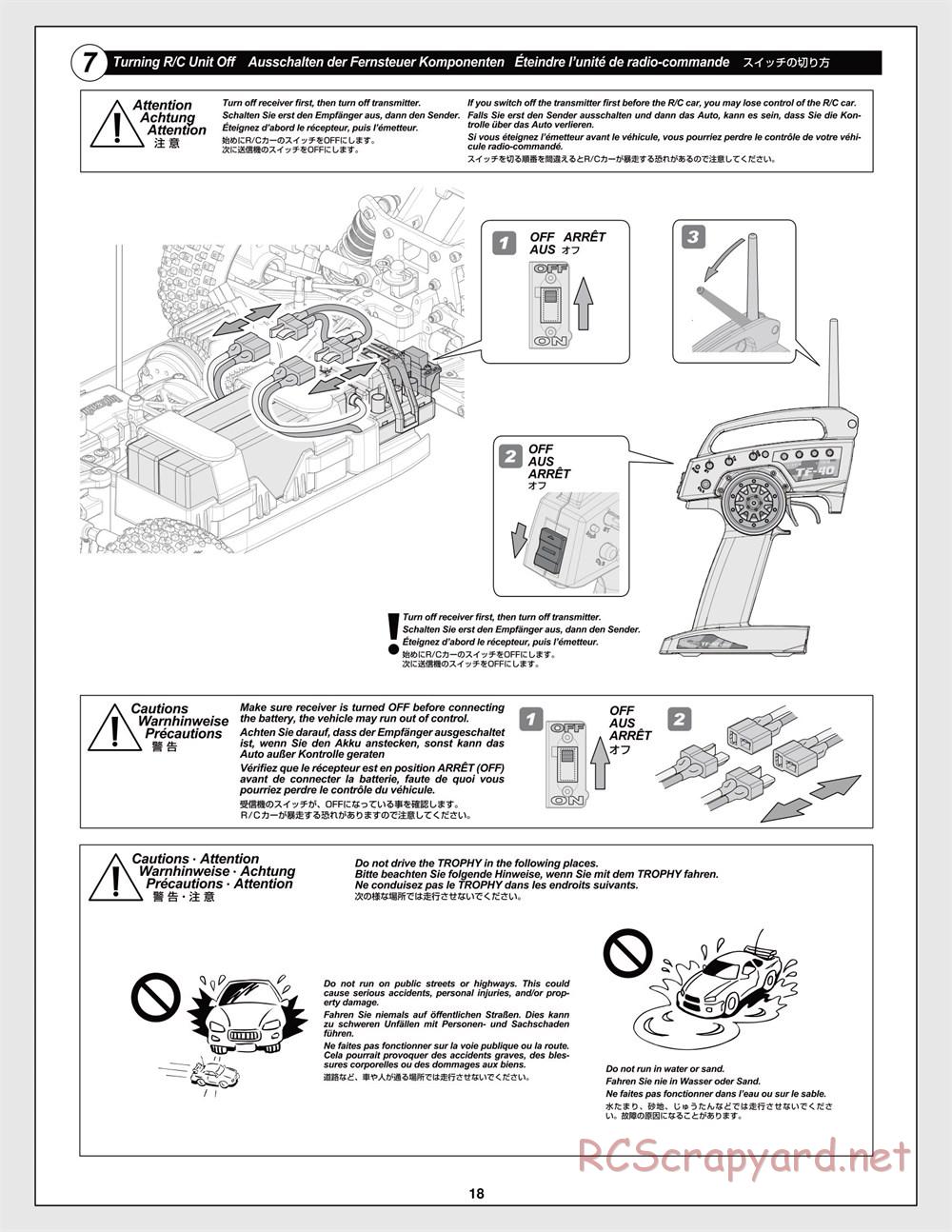 HPI - Trophy Flux Truggy - Manual - Page 18